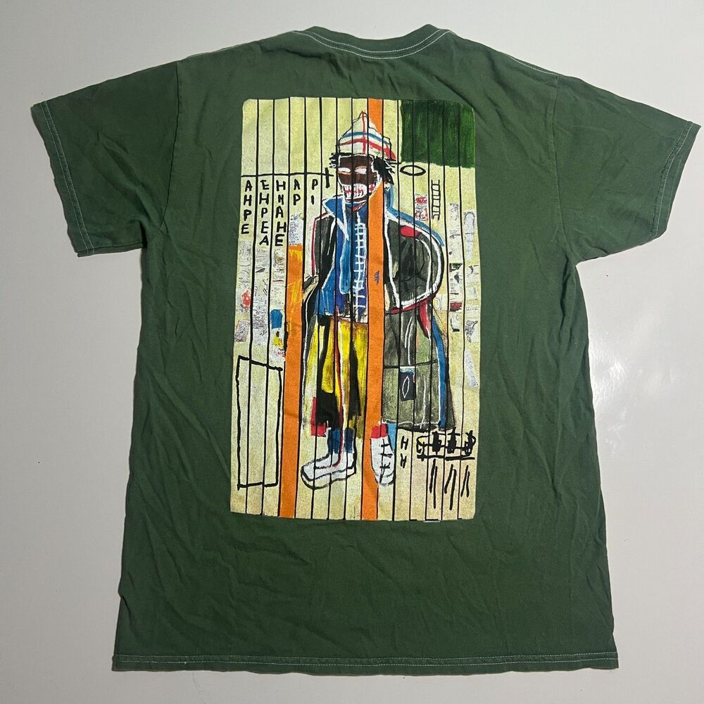 Basquiat shirt Mens M Ripple Modern Front crown rear graphic Anthony Clark